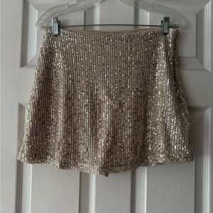 Sparkling Sequin Mini Skirt
